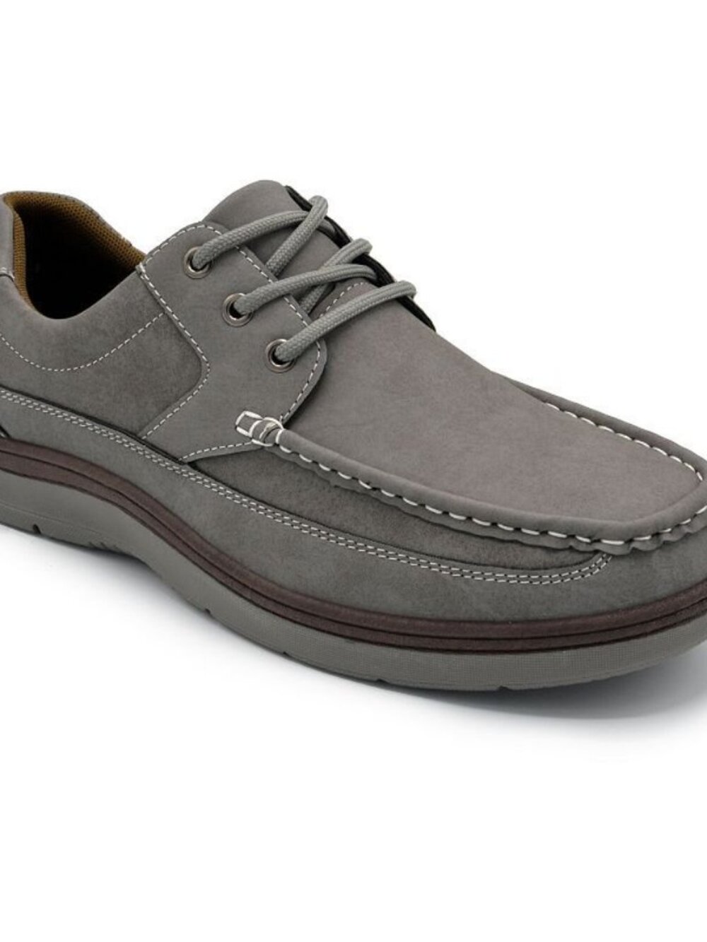 Aston Marc Newport Men’s Gray Moc Toe Casual Comfort Shoes Size 10 M New - Picture 13 of 13